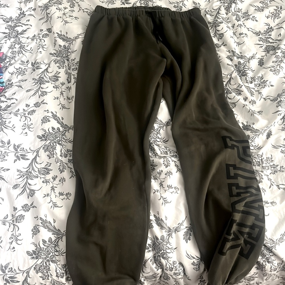 Green sweat pants from PINK